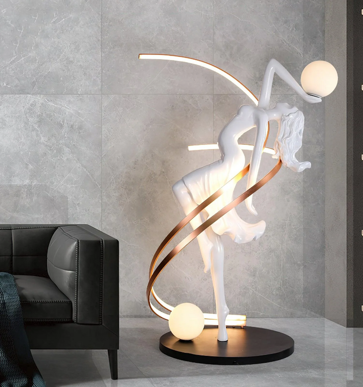 Misha Goddess Statue Floor Lamp