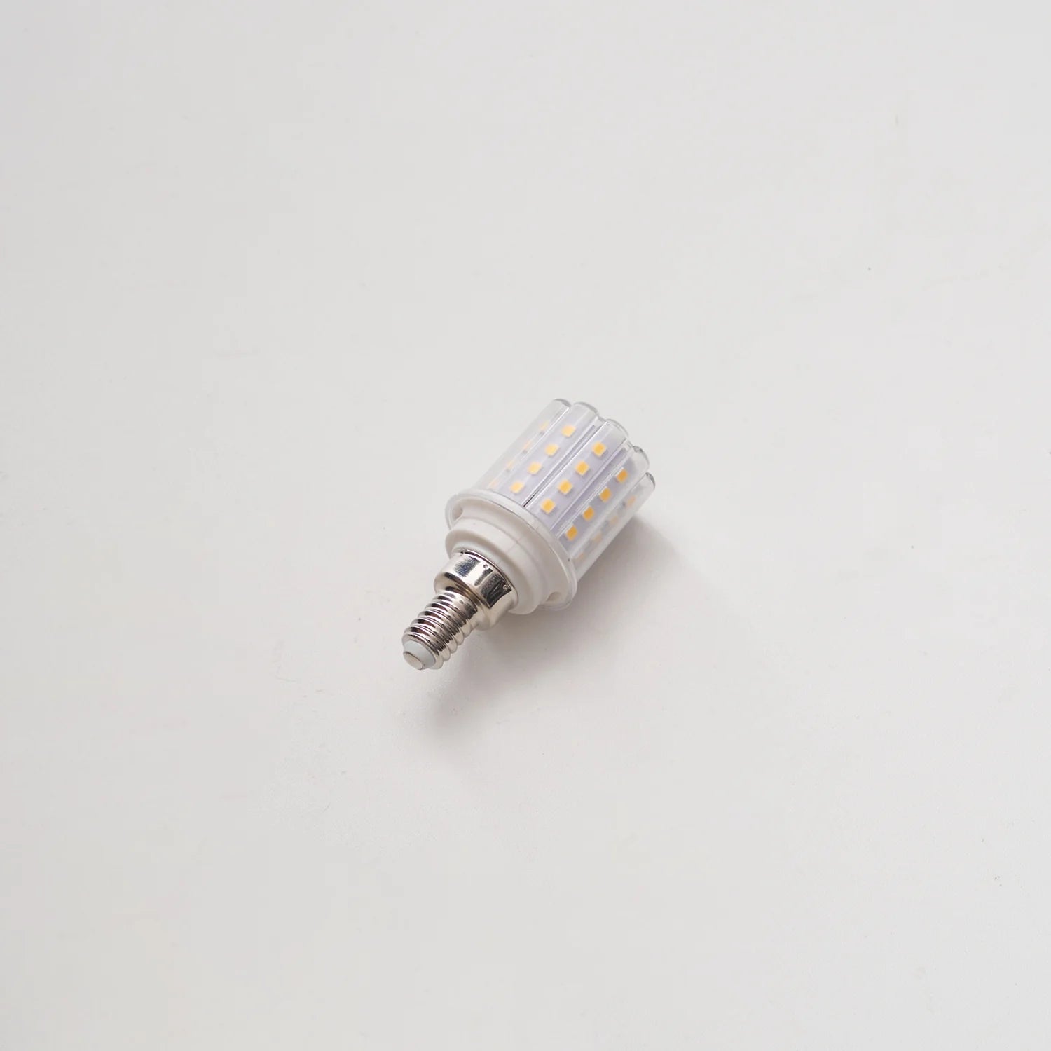 LED light bulb on a white background