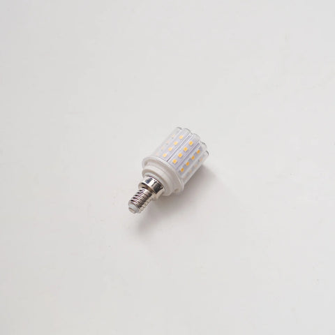 LED light bulb on a white background