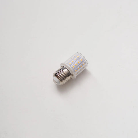 LED light bulb on a white background
