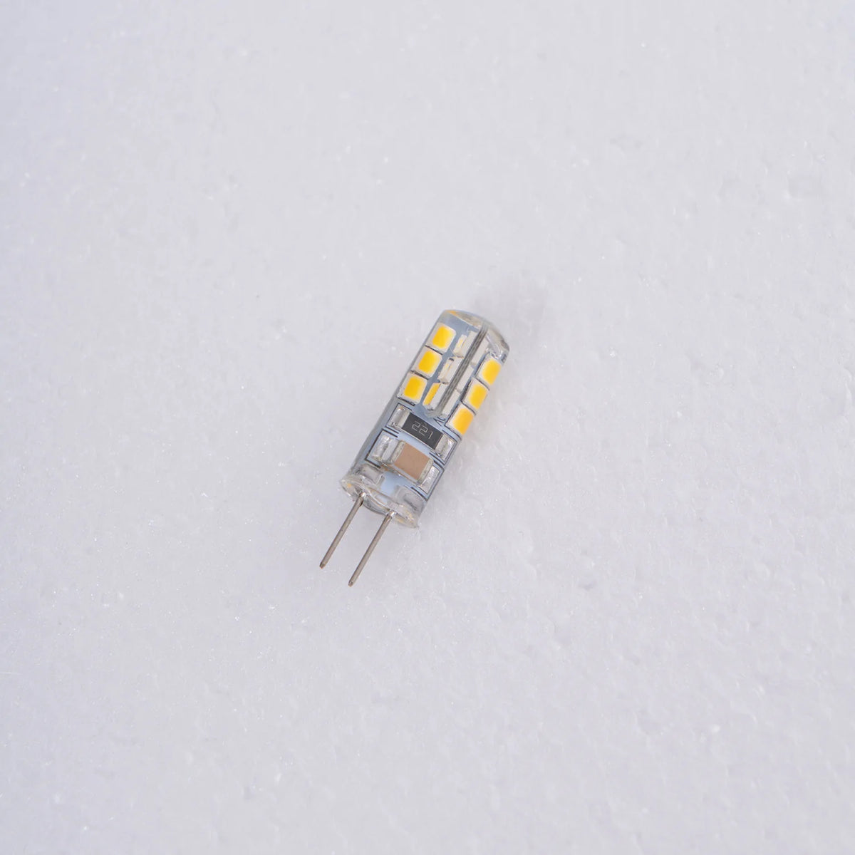 LED light bulb on a white background