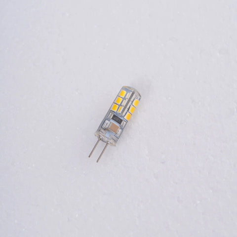LED light bulb on a white background