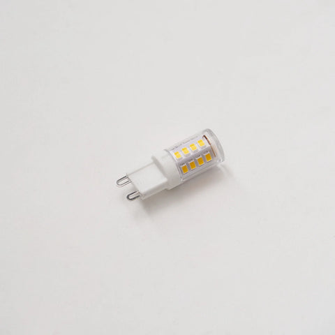 LED light bulb on a white background