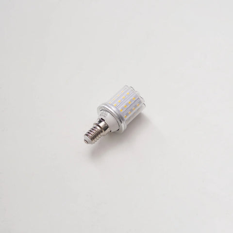 LED light bulb on a white background