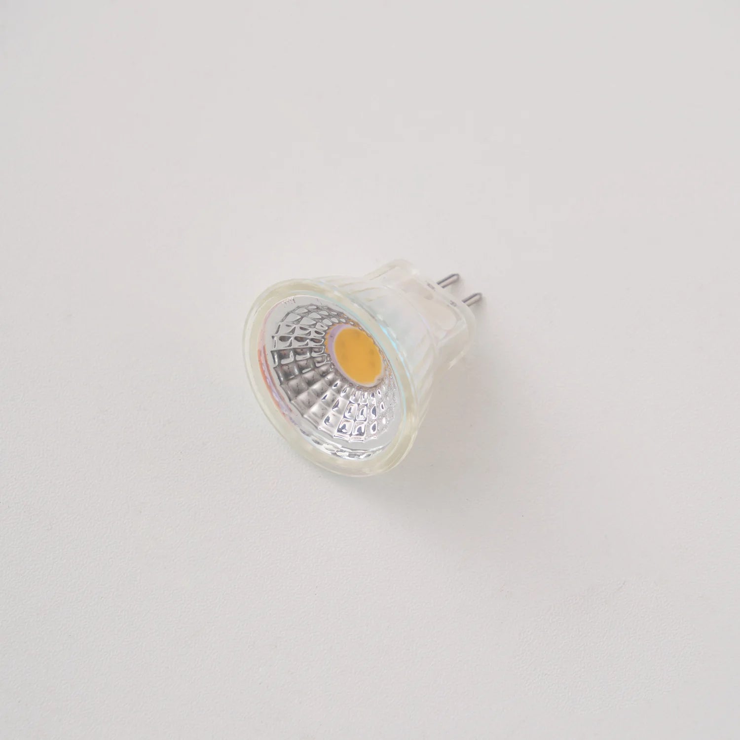 LED light bulb on a white background