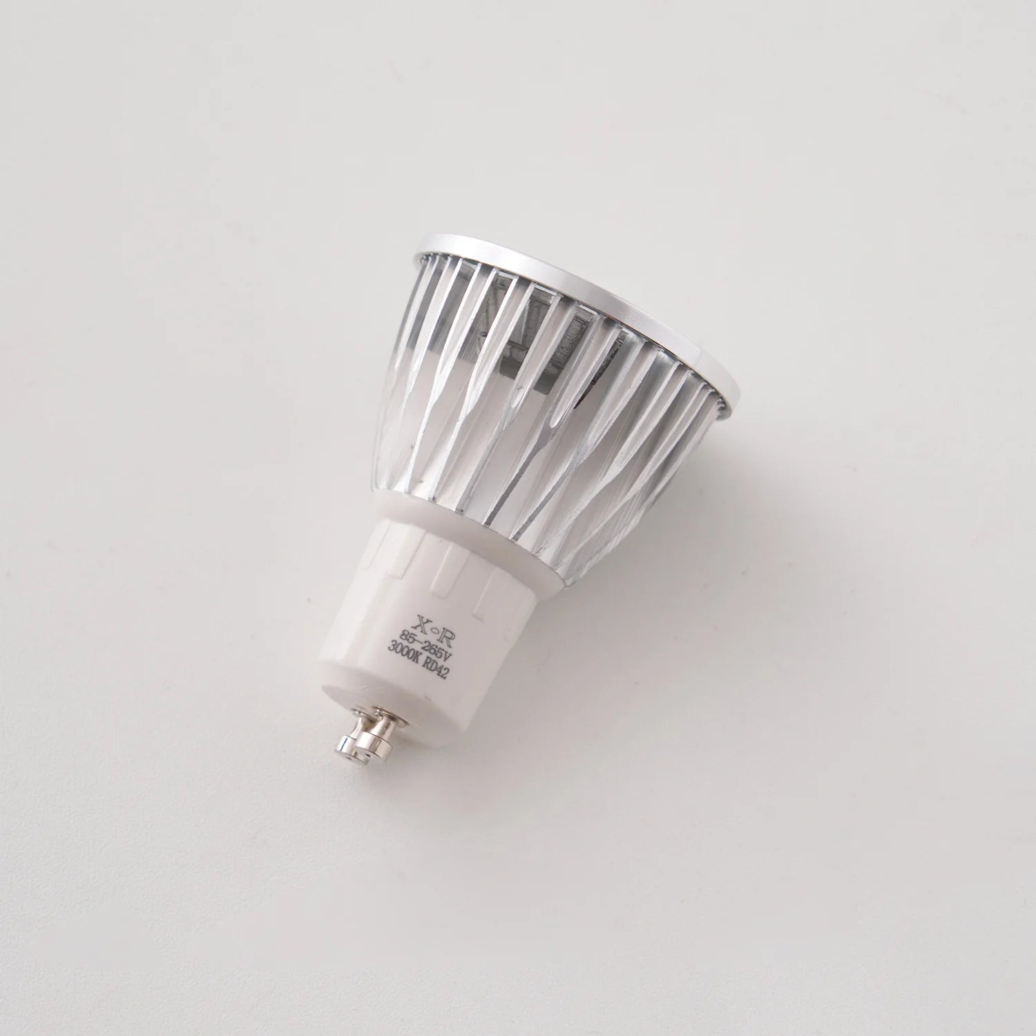 LED light bulb on a white background