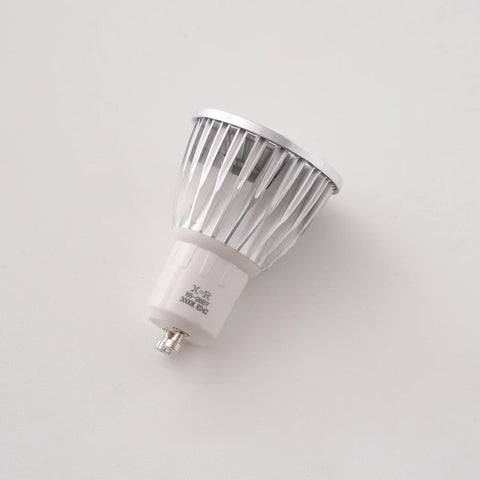 LED light bulb on a white background
