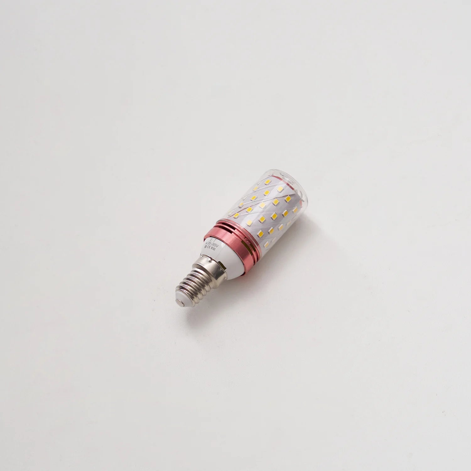 LED light bulb on a white background
