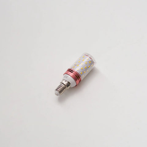 LED light bulb on a white background
