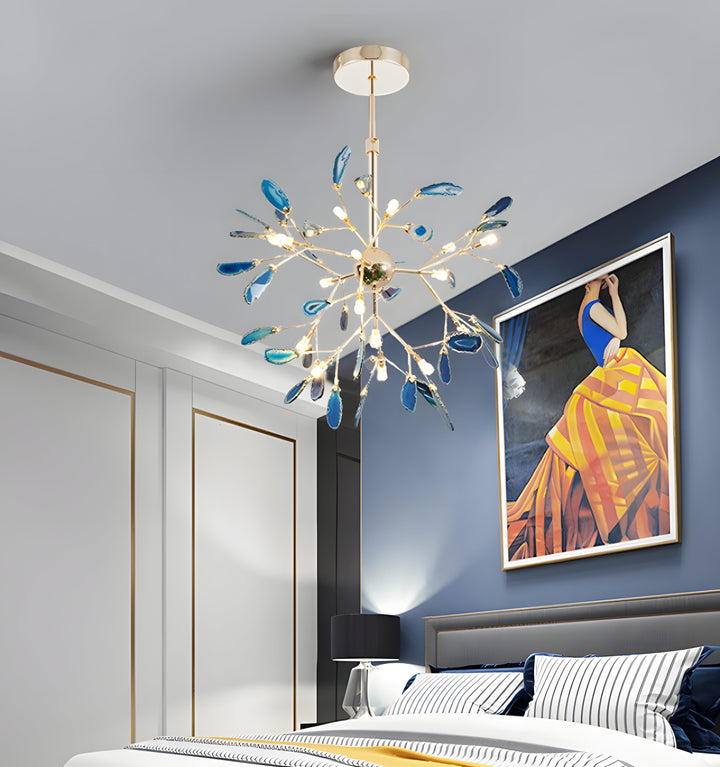 MODERN AGATE CHANDELIER