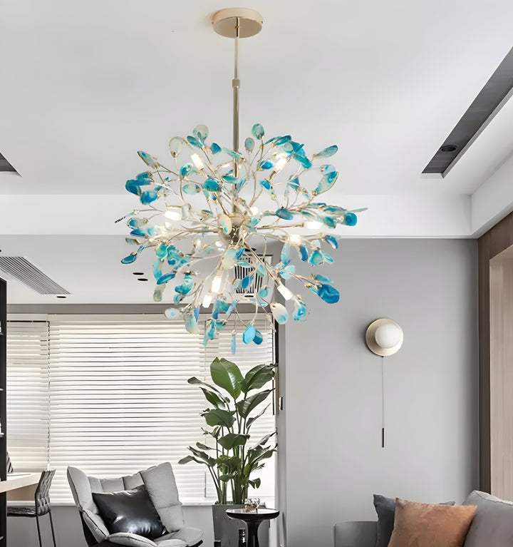 MODERN AGATE CHANDELIER