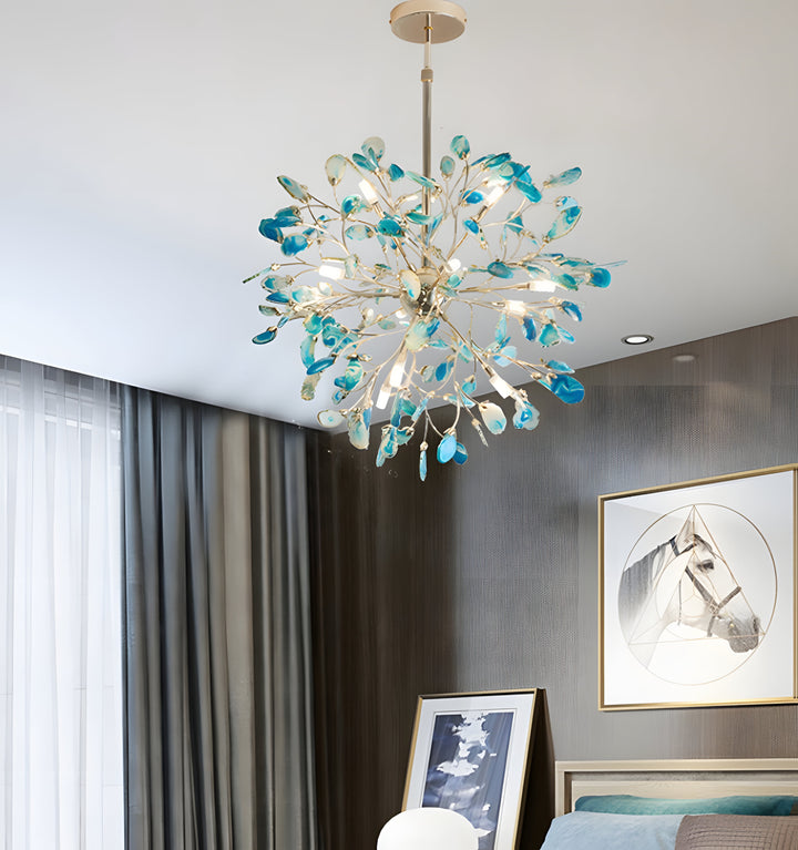 MODERN AGATE CHANDELIER