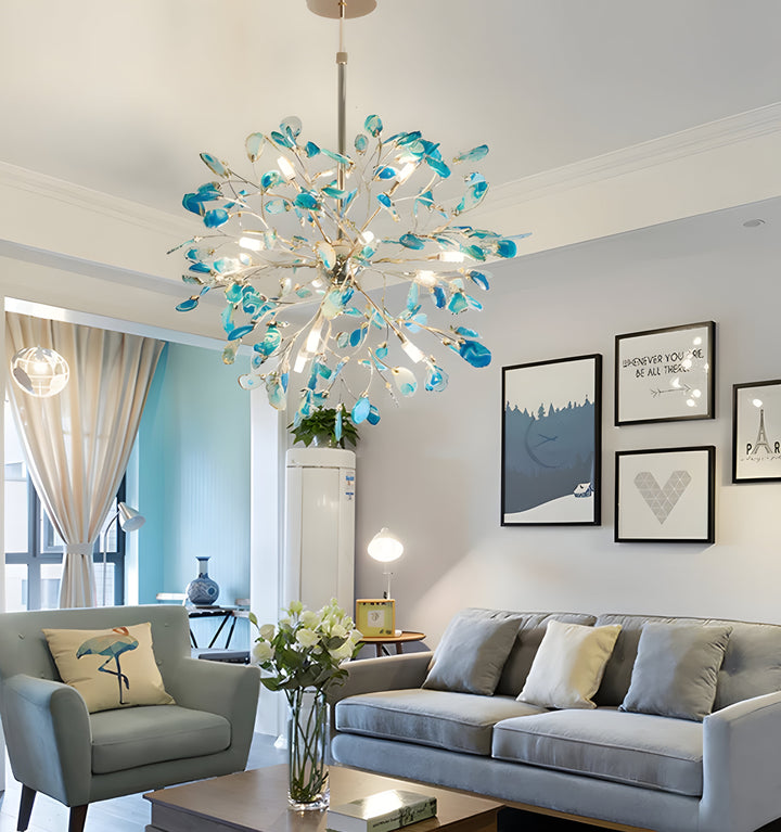 MODERN AGATE CHANDELIER