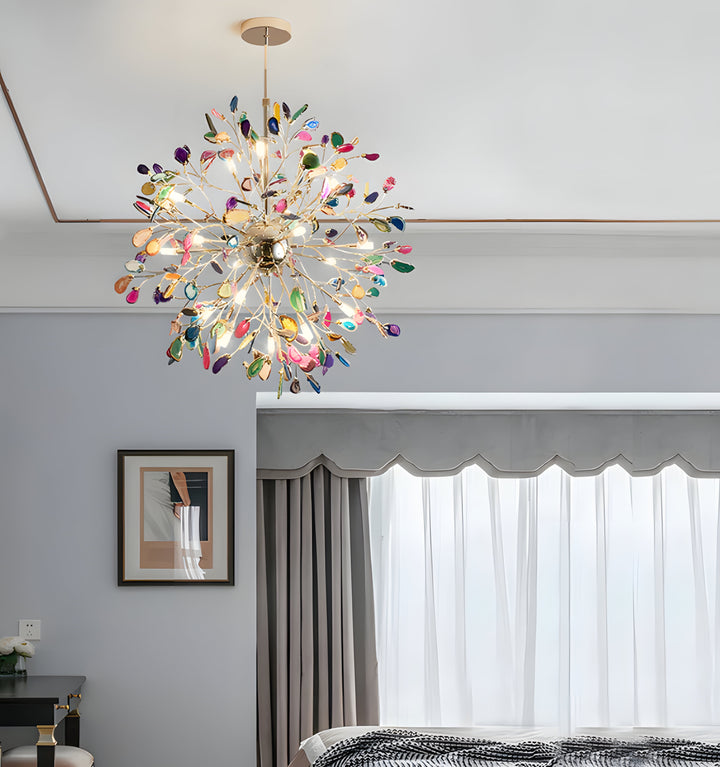 MODERN AGATE CHANDELIER