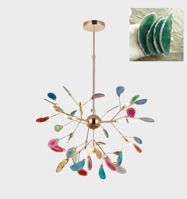 MODERN AGATE CHANDELIER