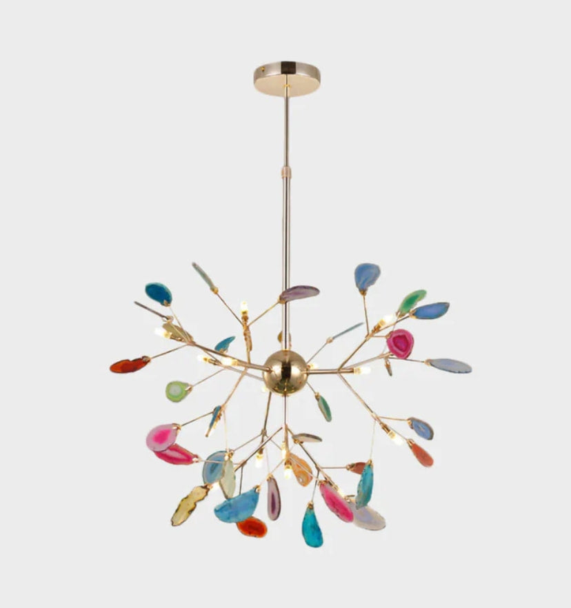 MODERN AGATE CHANDELIER