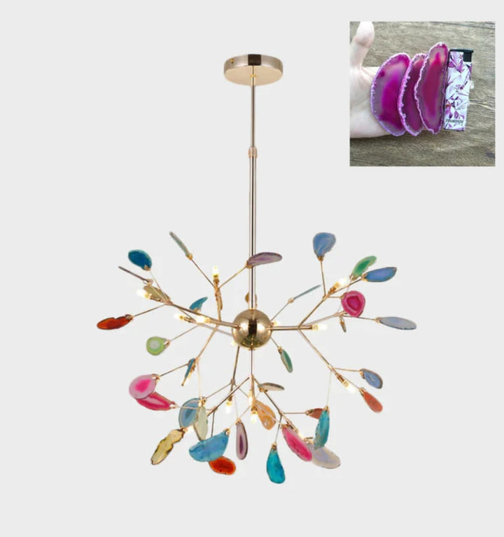 MODERN AGATE CHANDELIER