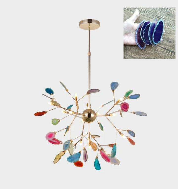 MODERN AGATE CHANDELIER