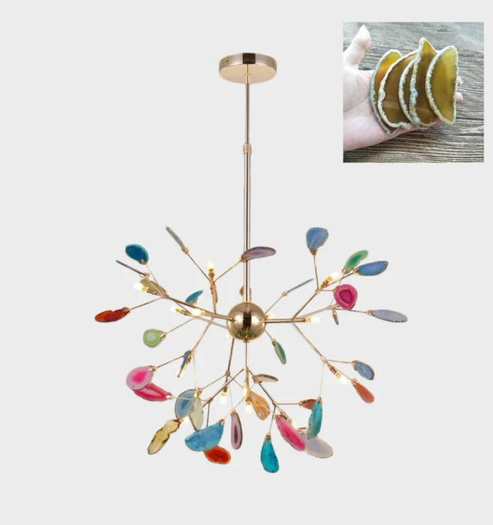 MODERN AGATE CHANDELIER