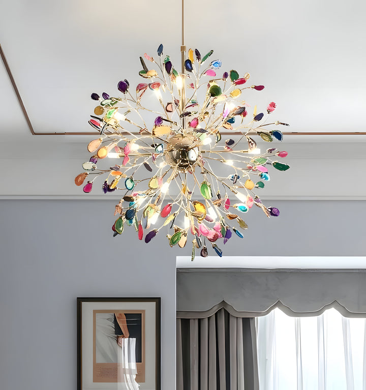 MODERN AGATE CHANDELIER