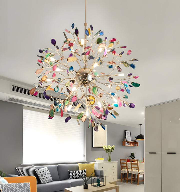 MODERN AGATE CHANDELIER