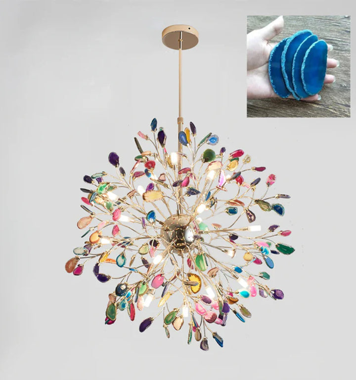 MODERN AGATE CHANDELIER