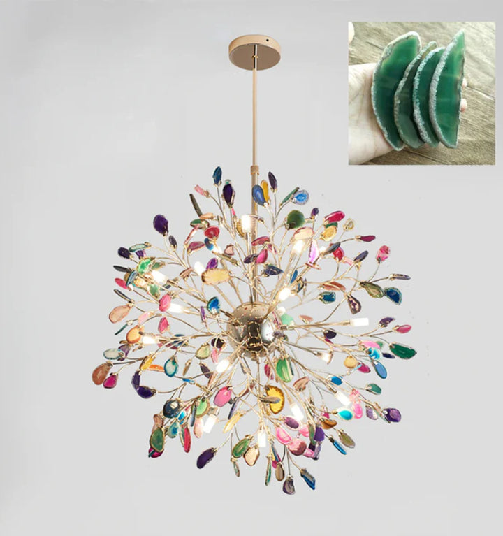 MODERN AGATE CHANDELIER