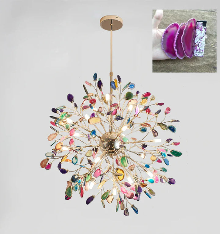 MODERN AGATE CHANDELIER