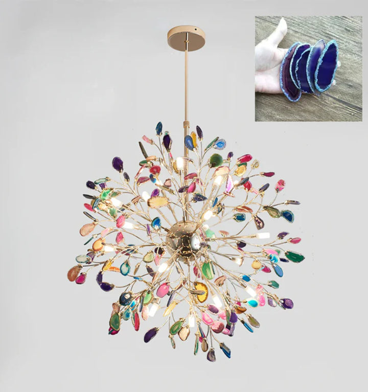 MODERN AGATE CHANDELIER