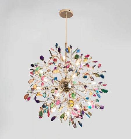 MODERN AGATE CHANDELIER