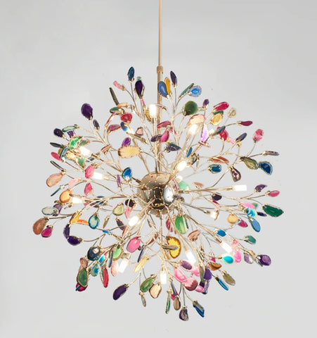 MODERN AGATE CHANDELIER