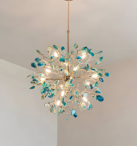 MODERN AGATE CHANDELIER