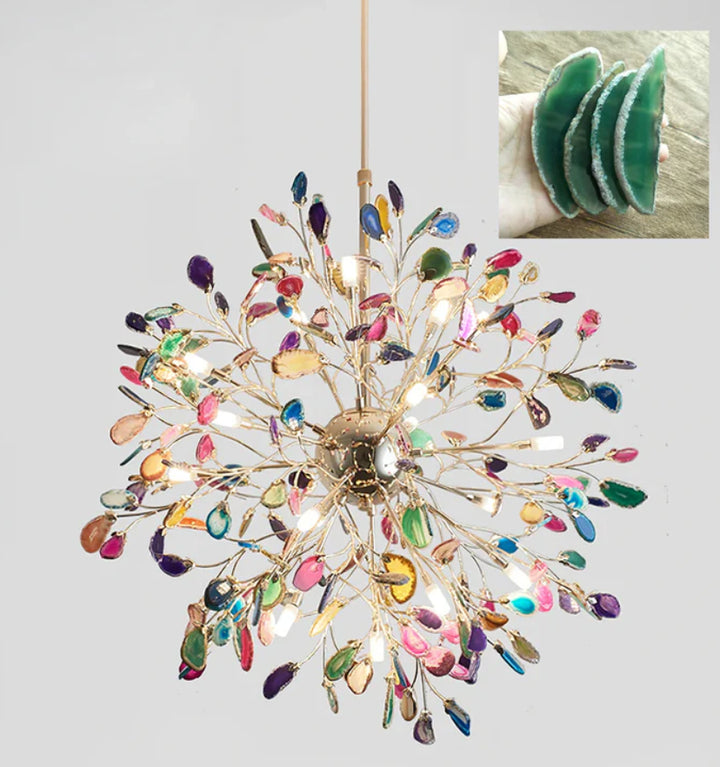 MODERN AGATE CHANDELIER