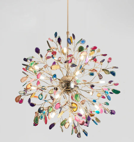 MODERN AGATE CHANDELIER