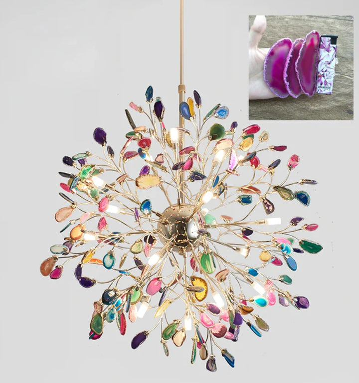 MODERN AGATE CHANDELIER