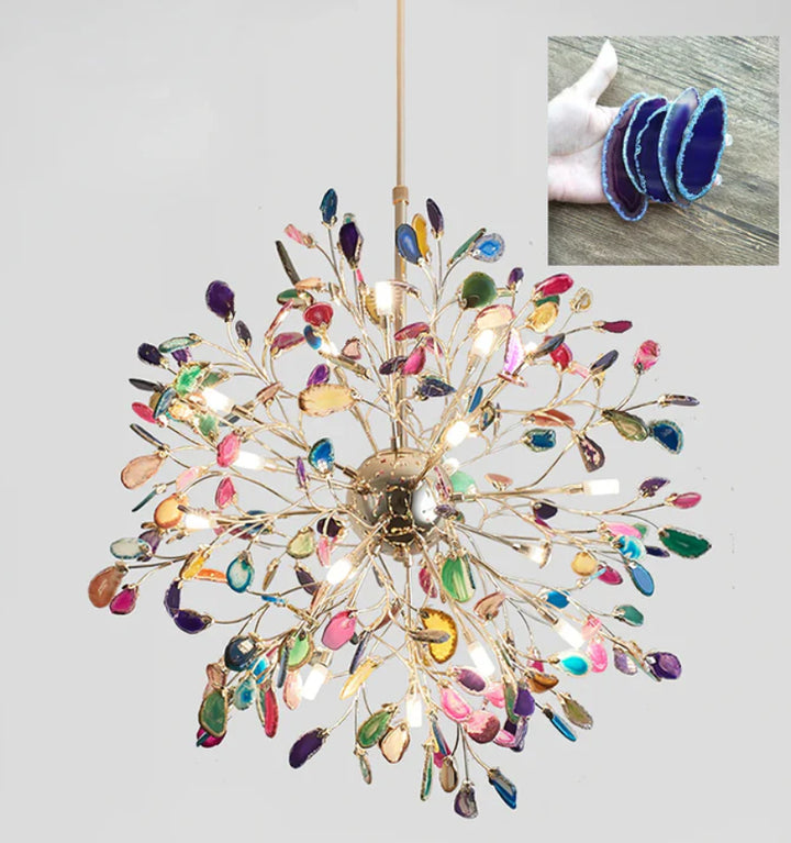 MODERN AGATE CHANDELIER