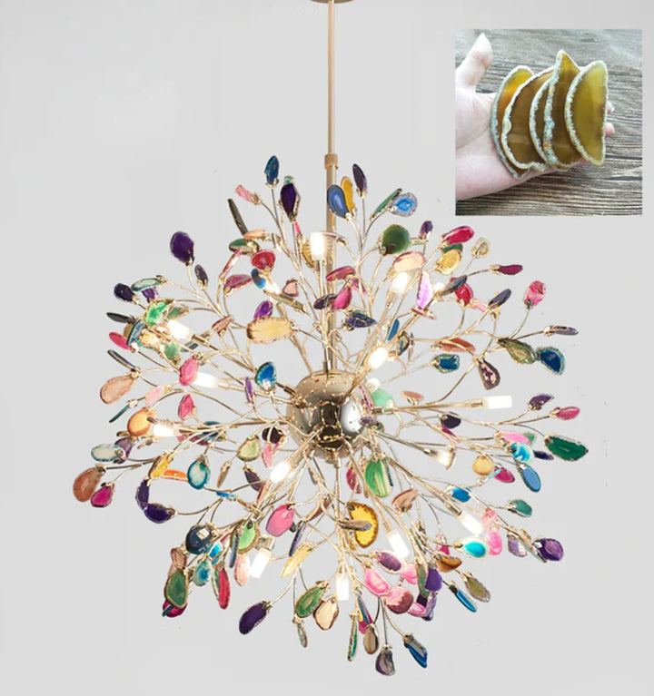 MODERN AGATE CHANDELIER