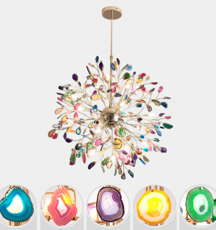 MODERN AGATE CHANDELIER