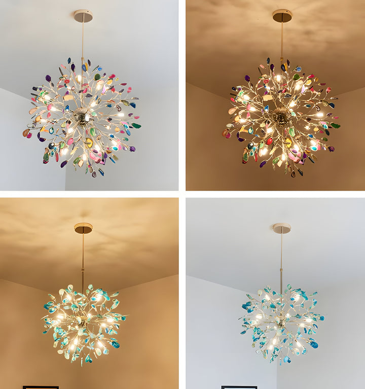 MODERN AGATE CHANDELIER