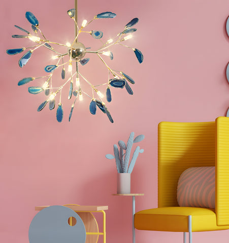 MODERN AGATE CHANDELIER