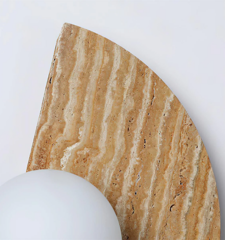 Moon Travertine Wall Light