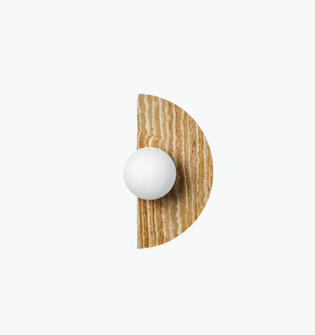 Moon Travertine Wall Light
