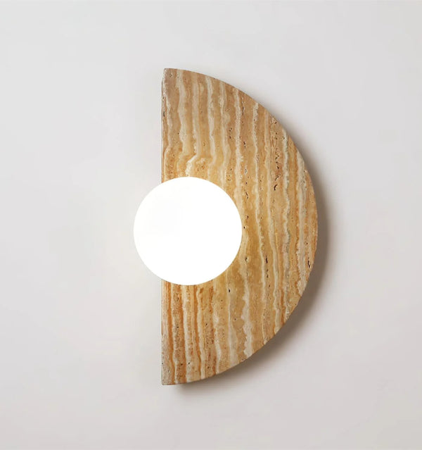 Moon Travertine Wall Light