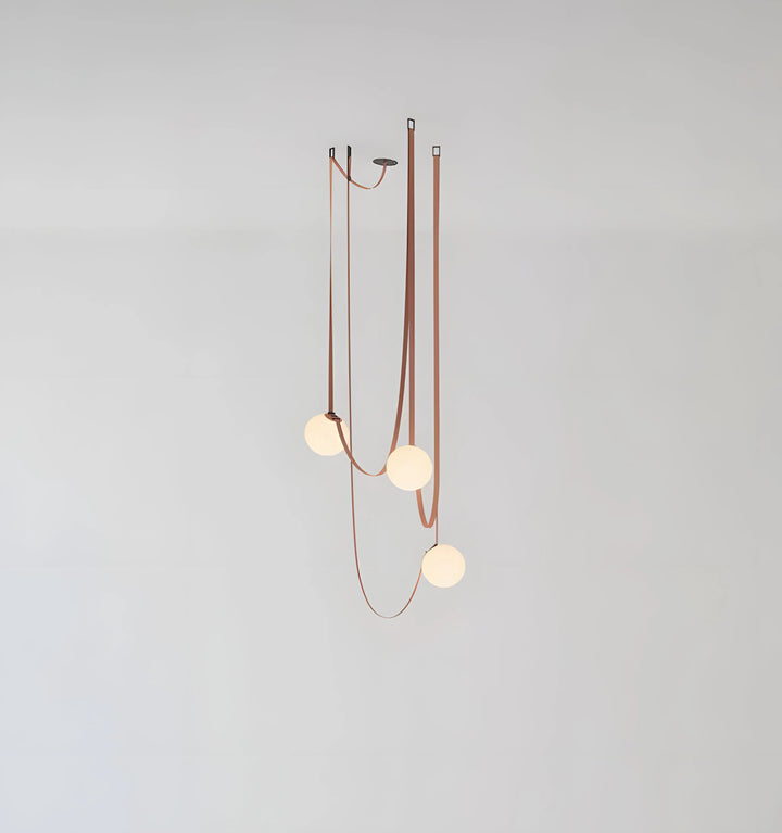 MULTIPLE BELT ART PENDANT LIGHT