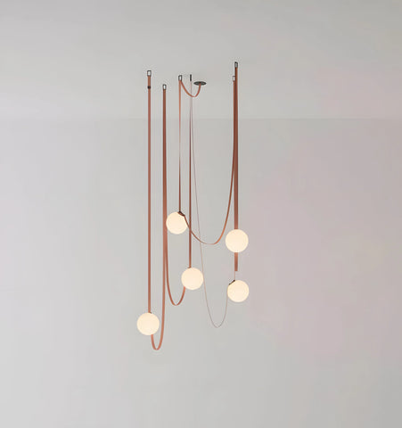 MULTIPLE BELT ART PENDANT LIGHT