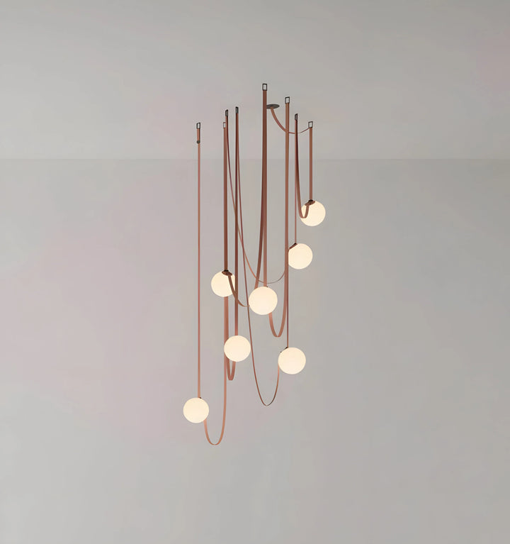 MULTIPLE BELT ART PENDANT LIGHT