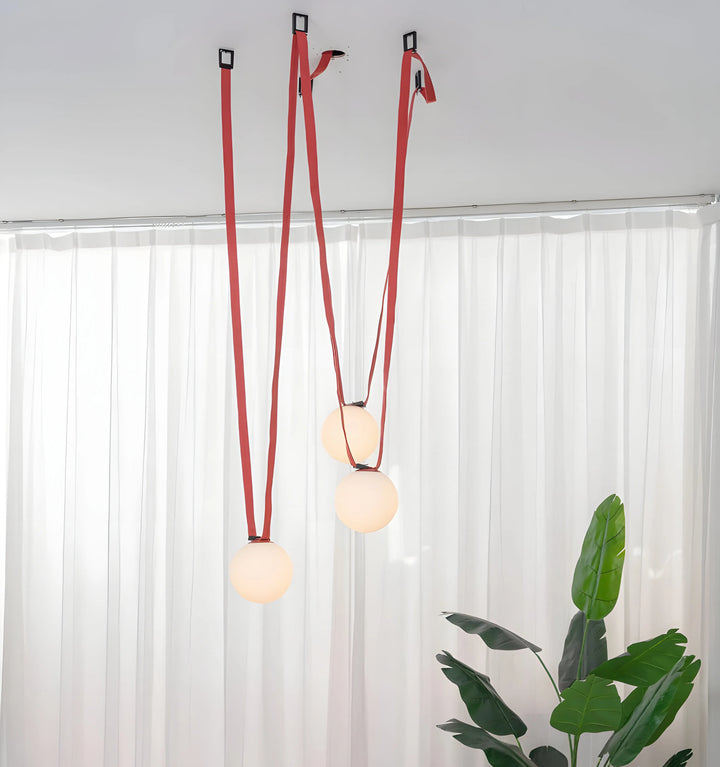 MULTIPLE BELT ART PENDANT LIGHT