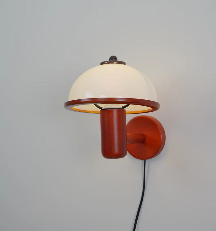 Mushroom Wood Wall Lamp