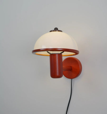 Mushroom Wood Wall Lamp