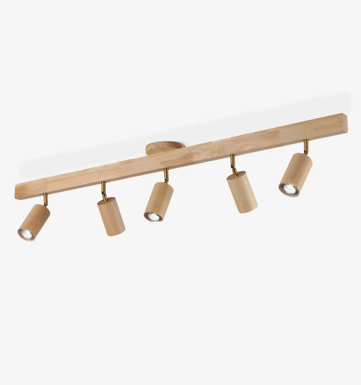 Natural Wood Beam Spotlight Light